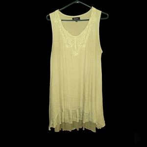 ❤️ PAPILLON Green Summer Dress Sz XL